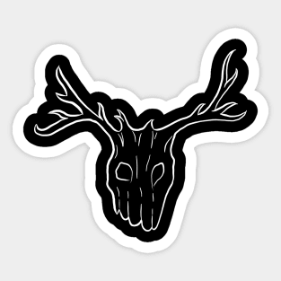 Antlered Mask Sticker